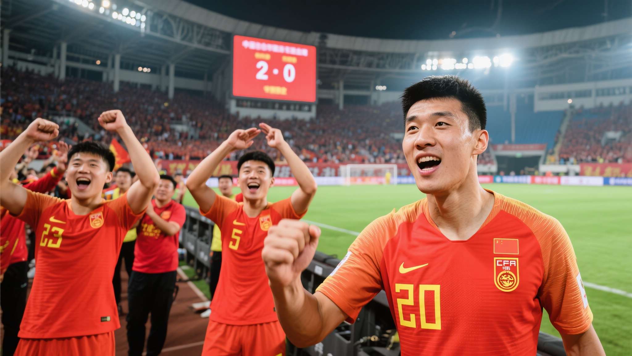国足2-0轻取世界杯新军，首发阵容唯一新人，却是后防最稳的一环
